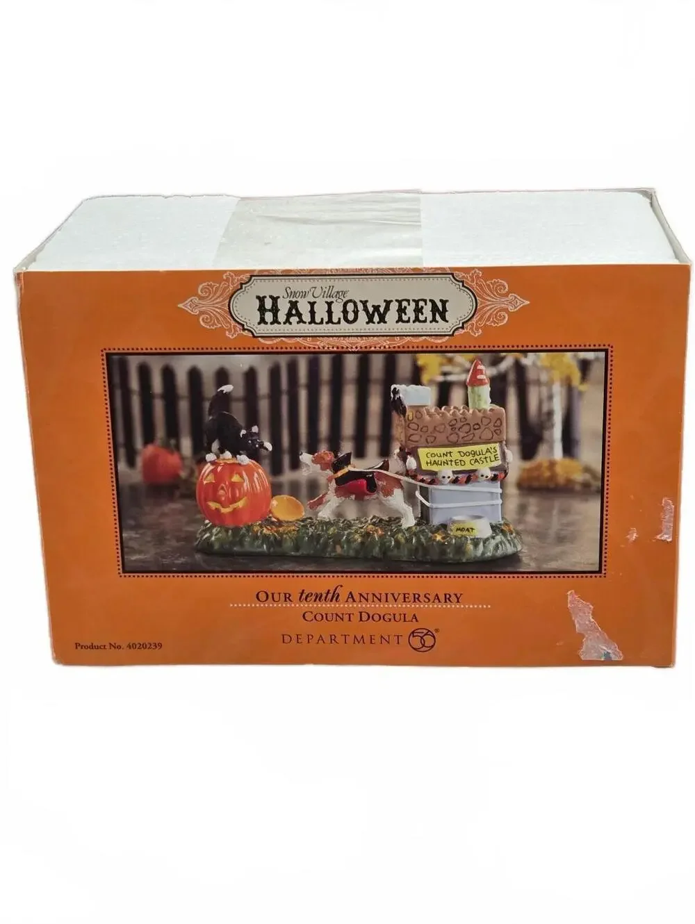 Dept 56 Count Dogula Halloween Dog & Cat Snow Village 2011 #4020239 Hallmark